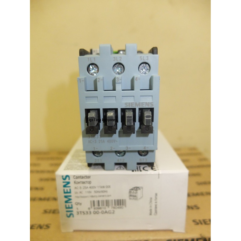 3TS3300-0A Contactor siemens11KW 25A alternatif 3TF43