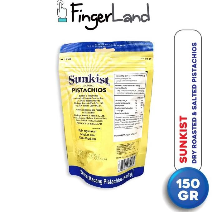 

NEW PRODUK SUNKIST DRY ROASTED PISTACHIO 150 GRAM KACANG PISTACHIO PANGGANG !!!!!
