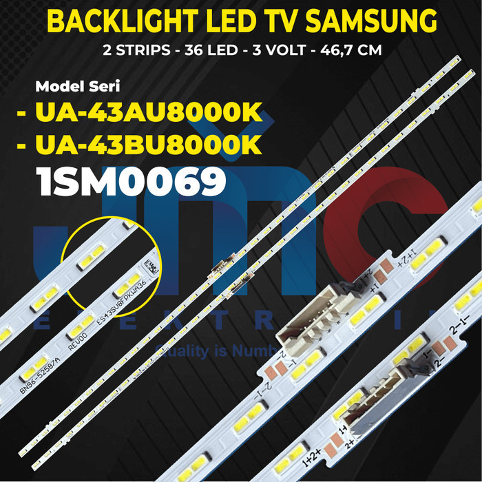 Toko Bakia -- Backlight Tv Samsung Ua43au7000 Ua43au7002 ua43au8000 43au8000