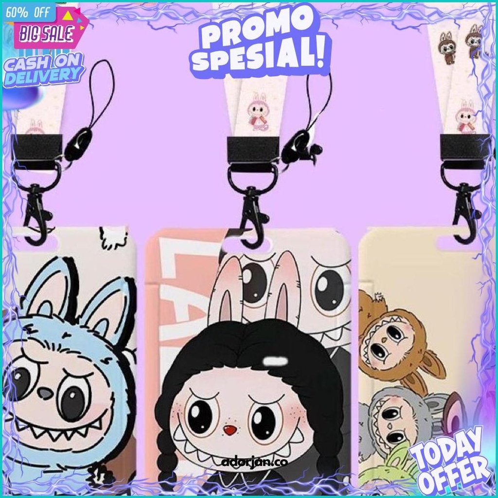 

[ Terbaru ] Lanyard Tali Gantungan Boneka Labubu & Card Holder Labubu / Name Tag Id Card / Id Card Karakter Name Tag Karakter Labubu Dengan Lanyard Tali Gantungan Labubu Murah