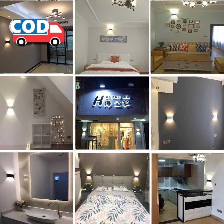 Lampu Hias Gantung Dinding 220V 4W 4 LED Minimalis Teras Ruangan Rumah Indoor Outdoor Waterproof Uni