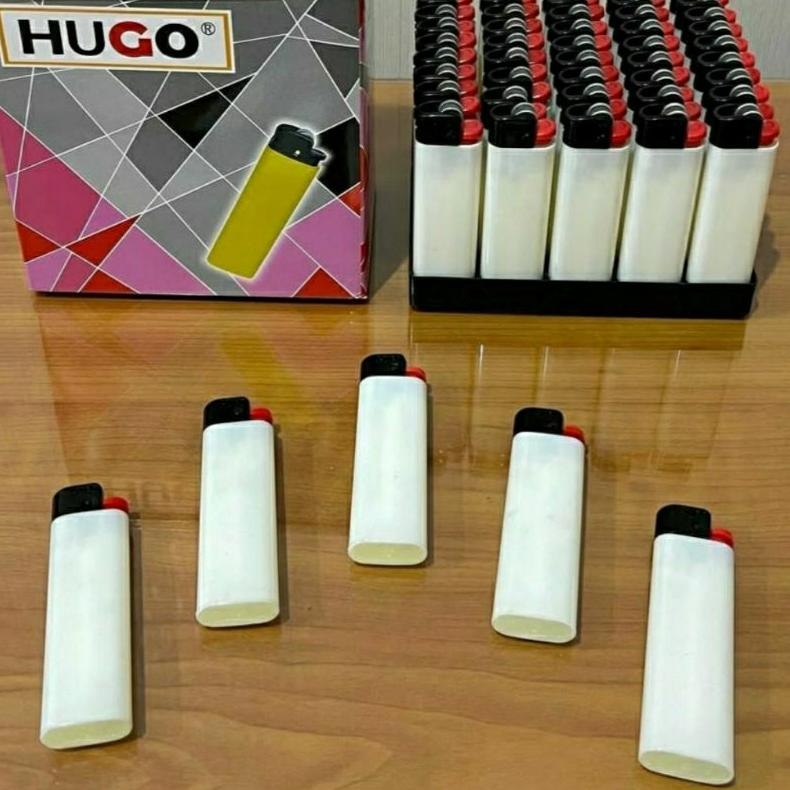 Korek api roda putih polos mirip cricket / korek api roda putih hugo / korek api / pemantik