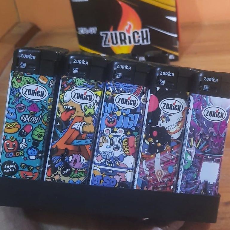 Korek api Magnet ZURICH ZR-07 Motif / korek gas / korek api / pemantik