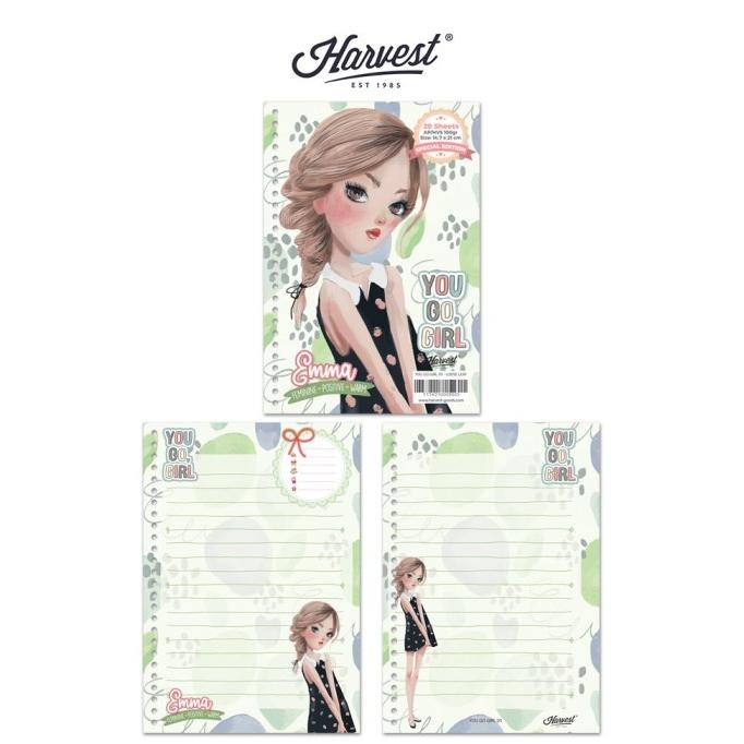 

Loose Leaf / Kertas Binder Harvest A5 - You Go Girl!