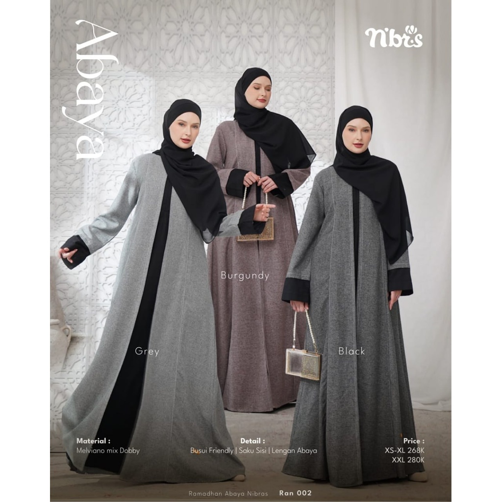 GAMIS NIBRAS RAN 002 / GAMIS NIBRAS TERLARIS 2024 / GAMIS NIBRAS TERBARU 2024 / DRESS NIBRAS TERMURA