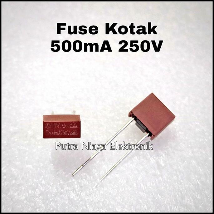 Terbaru Fuse Kotak 500mA 250V Sikring Square PCB Board / T500mA 0,5A 0.5A putr4n Ayo Order
