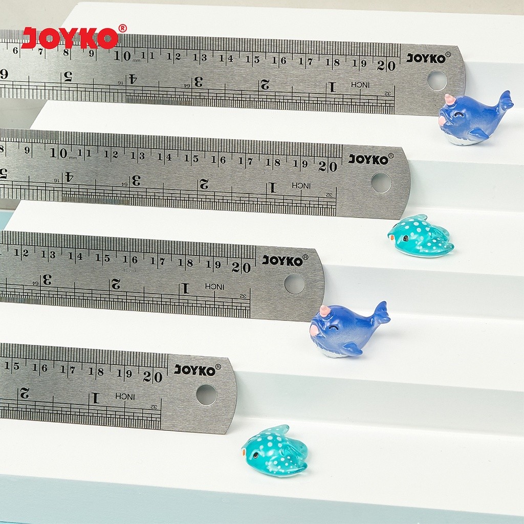 

Joyko Stainless Steel Ruler Penggaris Besi