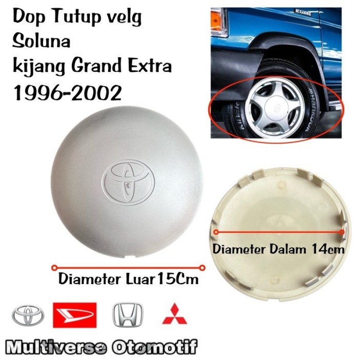 DOP RODA TUTUP VELG KIJANG GRAND EXTRA SOLUNA 1996-2002 ORIGINAL