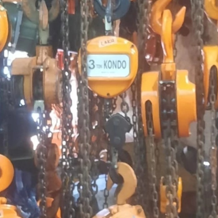READY Takel Kerekan,Katrol,Chain block Kondo 5.TON Rantai 6 meter