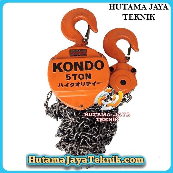READY Kondo Chain Block Blok Katrol Takel Derek Kondo 5 Ton 5T 5 Meter 5M