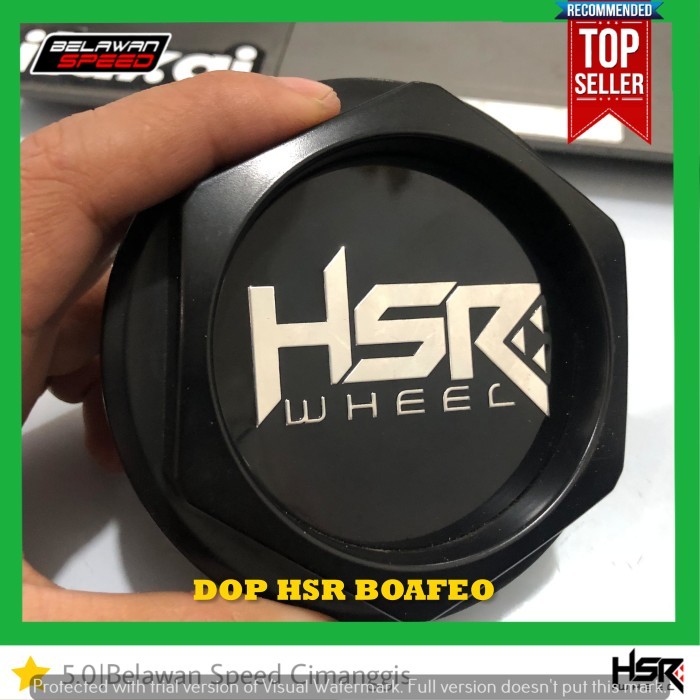 DOP VELG HSR BOAFEO BLACK UNIVERSAL RING 15 - 17 ORIGINAL HSR WHEEL