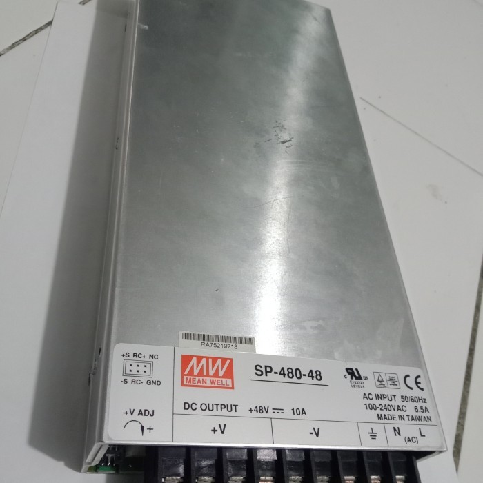 POWER SUPPLY MEAN WELL 48V MEANWELL 48V 10A ORIGINAL