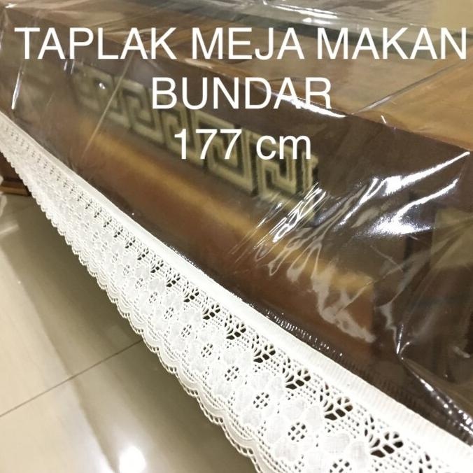 Sale Taplak Meja Makan Bundar Transparan / Taplak Meja Bundar Anti Air