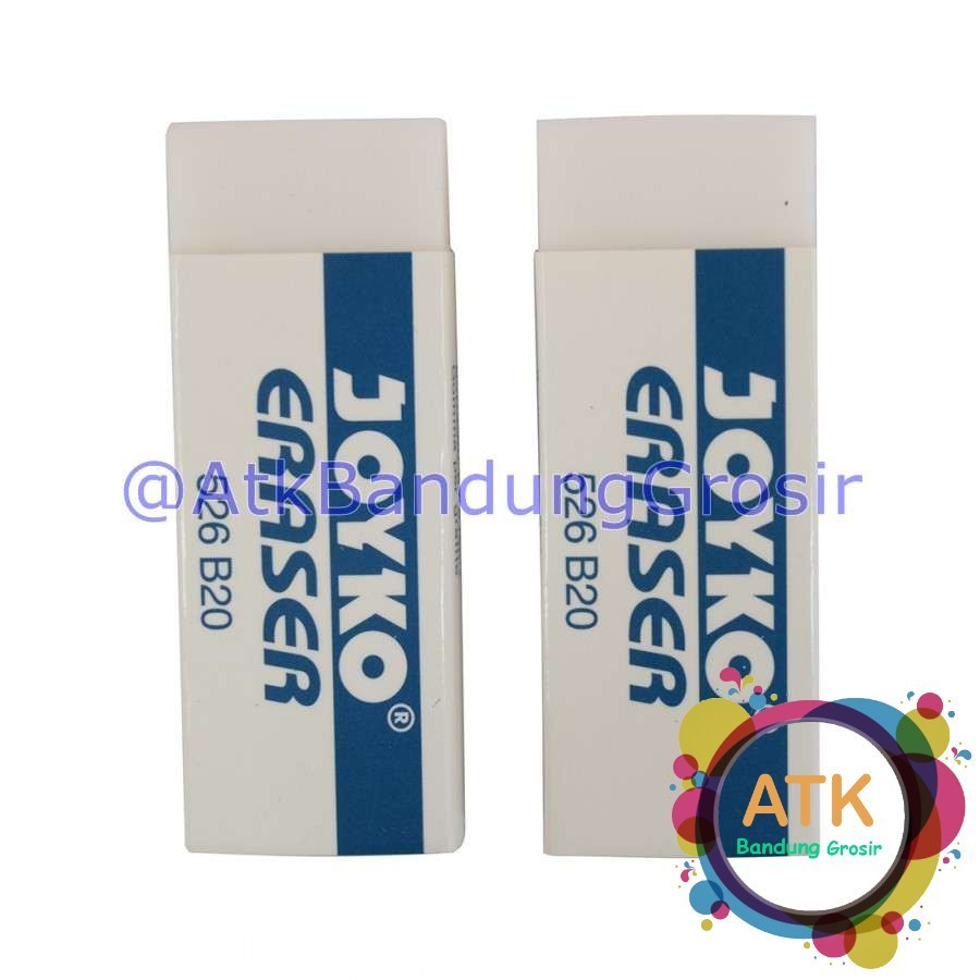 

Penghapus Eraser Joyko 526 B20 (White) 1 BOX 20 PCS Penghapus Stip Warna Putih - Satuan