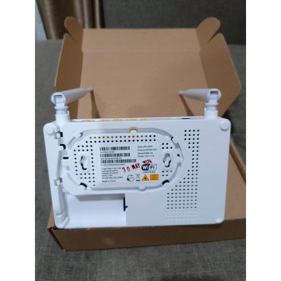 MODEM ONT ZTE F609 V9 XPON GPON/EPON PAKET 10PCS