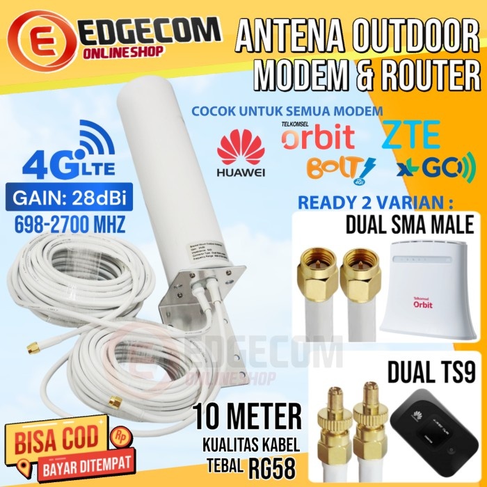 ANTENA PENGUAT SINYAL MODEM ROUTER B311, ORBIT STAR, ORBIT PRO 10METER