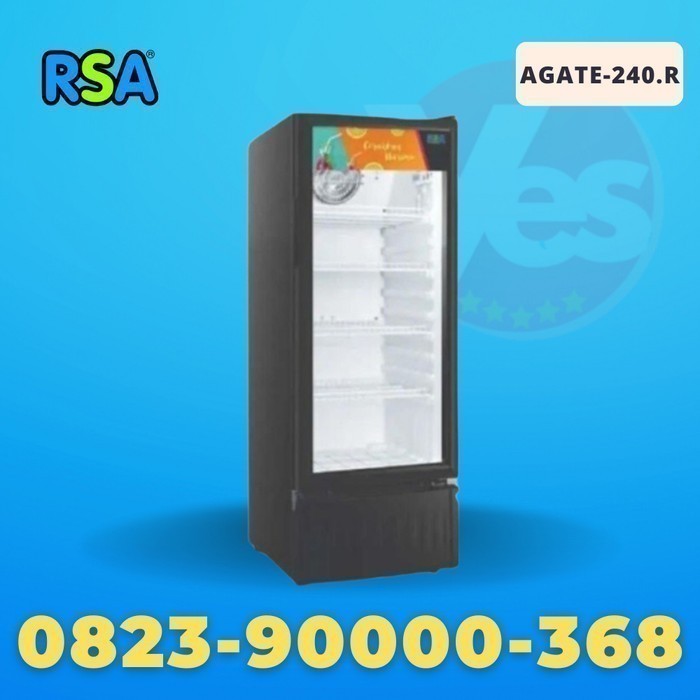 RSA AGATE 240 N SHOWCASE KULKAS PENDINGIN MINUMAN 4 RAK 1 PINTU