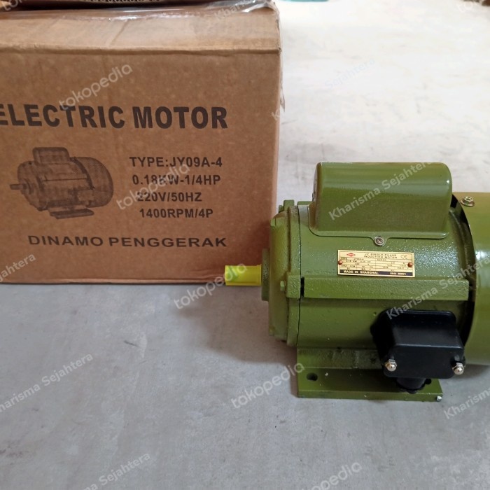 ELECTRO MOTOR 1 PHASE 1/4 HP 4P SEM - JY 09A-4 / DINAMO PENGGERAK 1/4