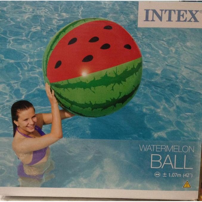 Bola Pantai Jumbo Water Melon 107 Cm Besar Voli Murah Intex 58071 Tersedia