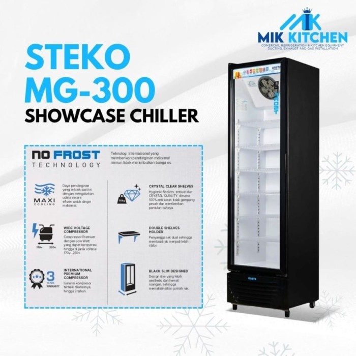 SHOWCASE KULKAS MINUMAN STEKO 6 RAK