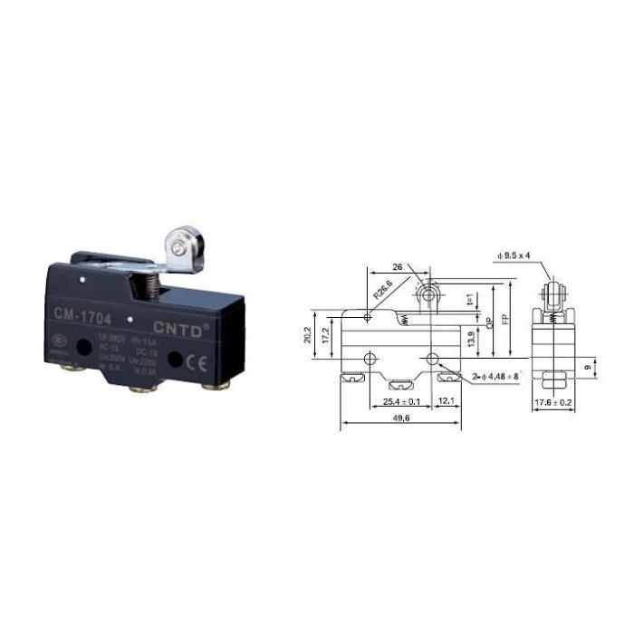 FORT LIMIT SWICTH CM-1704 MICRO SWITCH SAKLAR SENSOR LIMIT SWITCH