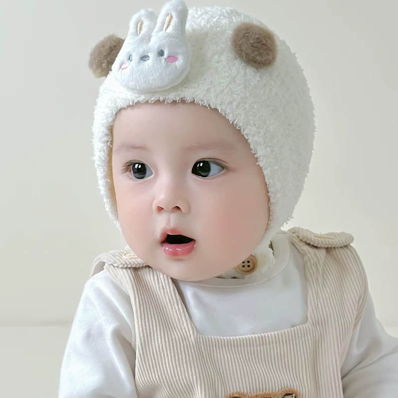 Brownieground Fashion Kupluk Rajut Bayi Motif Ball Bear & Bunny Lucu Usia 3 Bulan - 24 Bulan | Kuplu