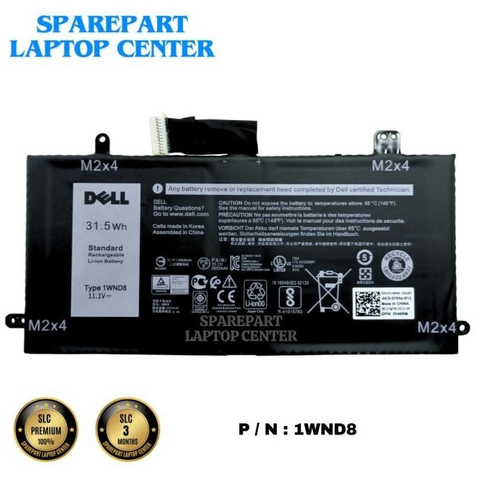 Baterai Battery Dell Latitude 12 5285 5290 2-In-1 E5285 E5290 1Wnd8