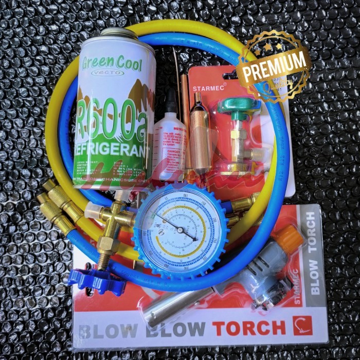 PAKET PENGISIAN FREON KULKAS R600 KOMPLIT