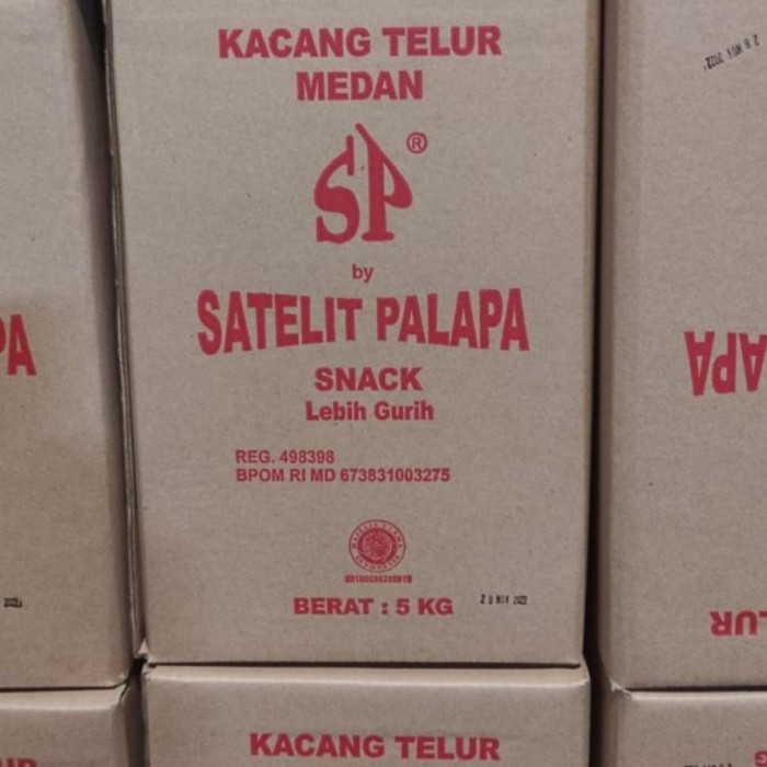 

Best Kacang Telur Medan Satelit Palapa 5kg 5.000gram