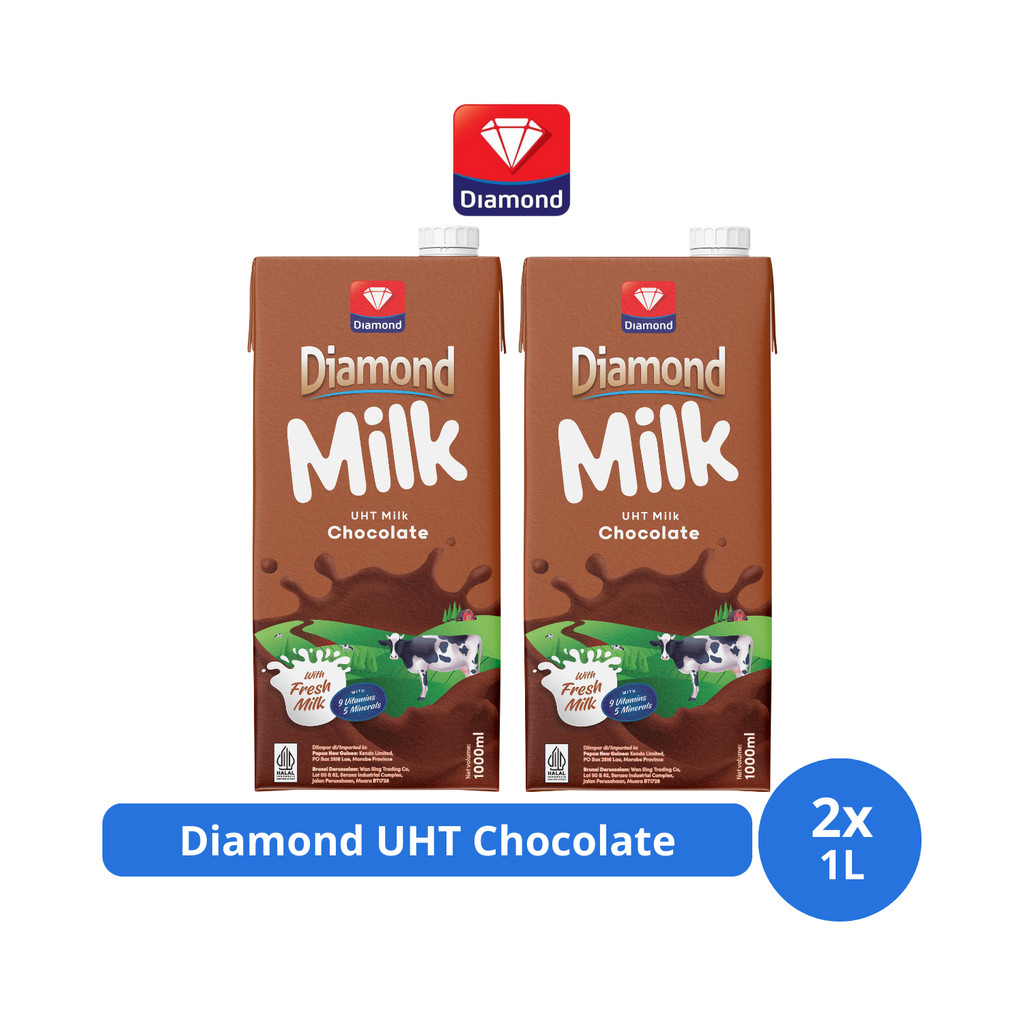 

Diamond Milk Susu UHT Chocolate 1L x 2 pcs