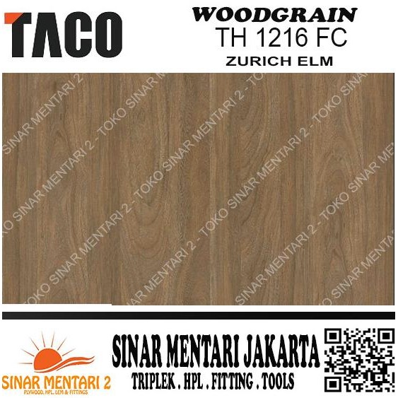 Taco Hpl Woodgrain Th 1216 Fc Zurich Elm