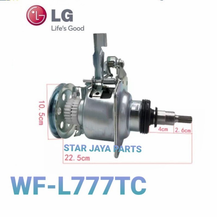GEARBOX MESIN CUCI LG WF-L777TC