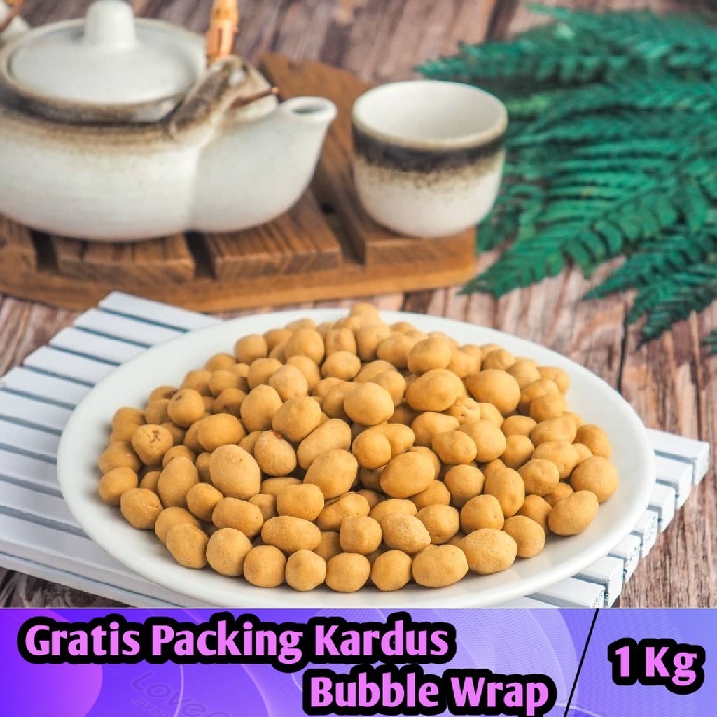 

[1Kg] Kacang Telur Oven / Kacang Atom Panggang - Iqorni Snack makanan ringan snack kiloan