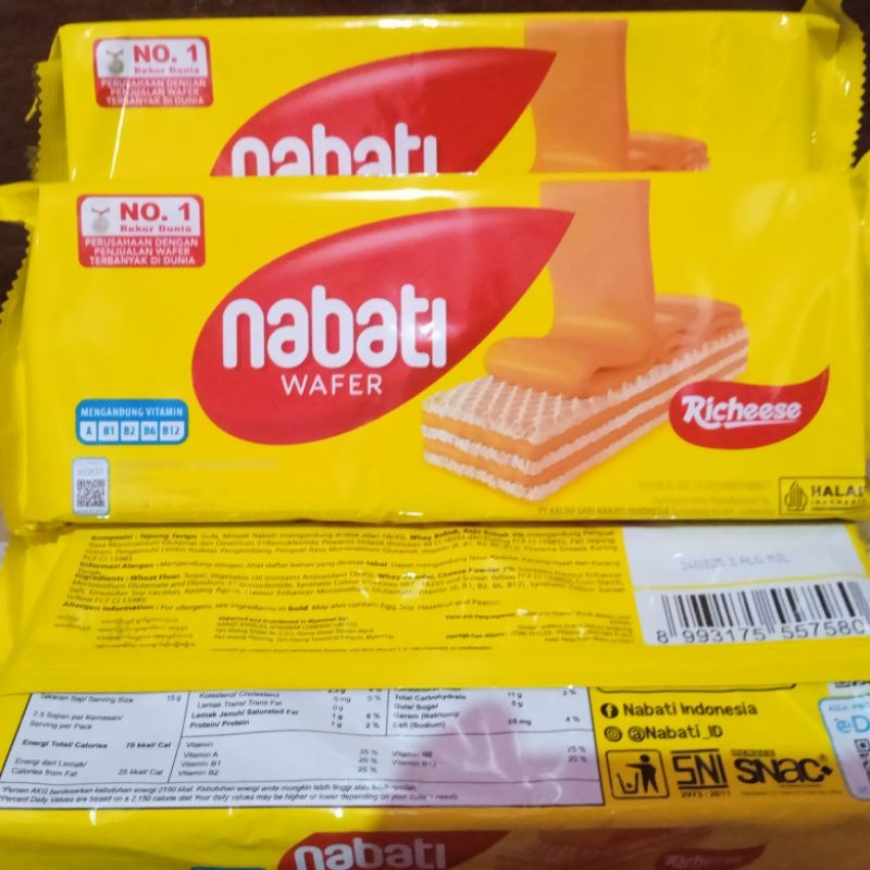 

Nabati Wafer Richeese / Richoco / coklat / keju 110gr