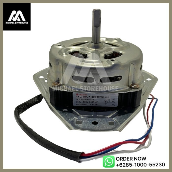 DINAMO SPIN MOTOR PENGERING MESIN CUCI UNIVERSAL YYG 70A XTD 70 WATT