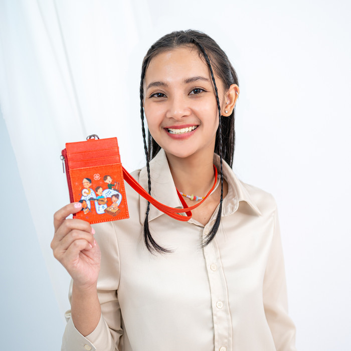 

SOVLO ID Card / Tempat ID Card dengan Seleting / ID Card Lanyard