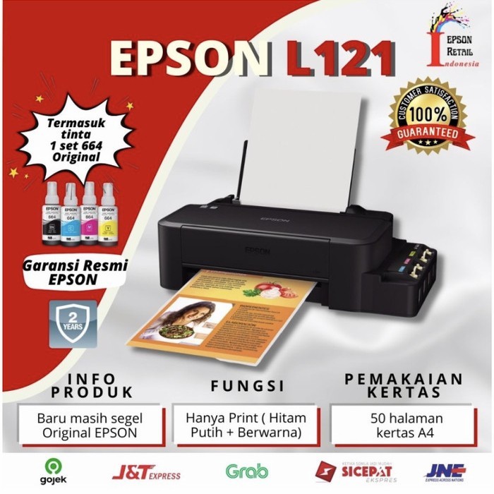 printer epson l121 / epson l121 original garansi epson