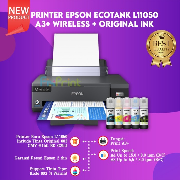 Printer Epson L1300 New Printer A3+ L 1300 InkTank Infus Pabrik