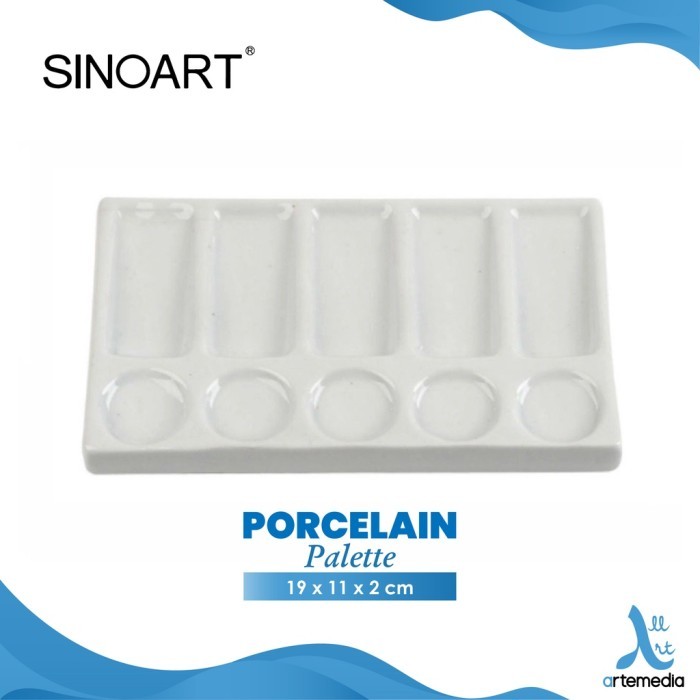 

Seka - Ch6 Palet Lukis Sinoart 19X11Cm Porcelain Palette