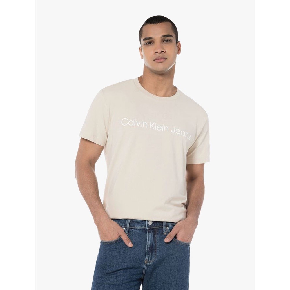 CALVIN KLEIN JEANS  -  KAOS PRIA -  CREWNECK COTTON SHORT SLEEVE LOGO