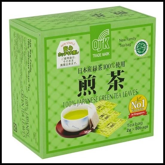 

Osk Japanese Green Tea Leaves 50 Tea Bags X 2G