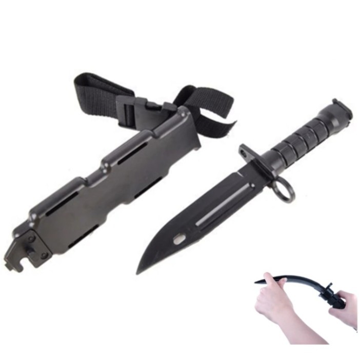 DUMMY KNIVE PISAU KARET MODEL TACTICAL TRAINING KNIFE MILITARY 1:1