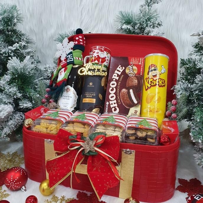 

Paket dekorasi hampers natal christmas parcel hadiah kue kering 35 PNK
