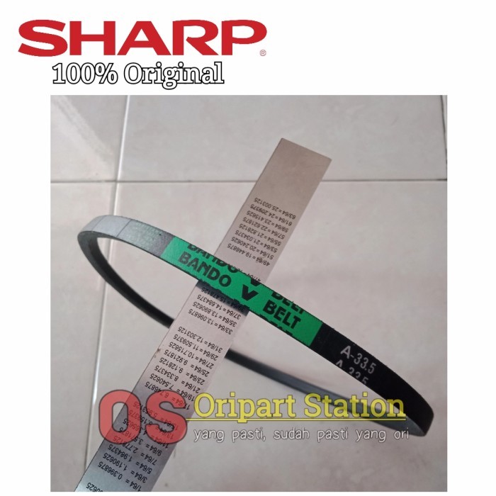 V BELT FAN BELT A33.5 ORIGINAL MESIN CUCI SHARP DAN SEMUA MERK
