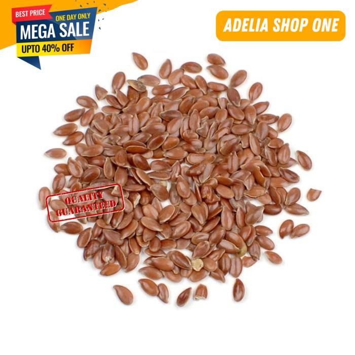 

NATURAL BROWN FLAX SEEDS FLAXSEEDS ORIGIN EGYPT 100 GRAM PALING DICARI!!!