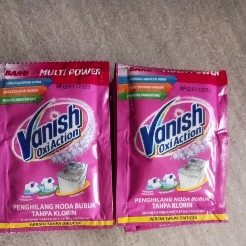 Vanish bubuk pink 30gr x 12 pics bonus harpic 125ml