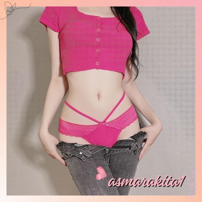 CELANA DALAM WANITA LOW WAIST G STRING UKURAN JUMBO SEXY THONG C BY ASMARA KITA TRENDI!