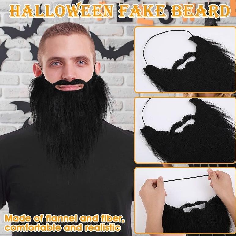 ween Kumis Jenggot Brewok Palsu Jenggot Kumis Palsu Pesta Penyamaran Helloween TERLARIS