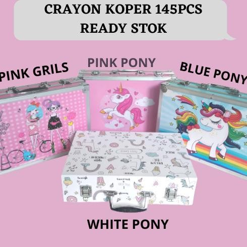 

CRAYON ART SET / KOPER SET CRAYON MEWARNAI ANAK 145 pcs GS