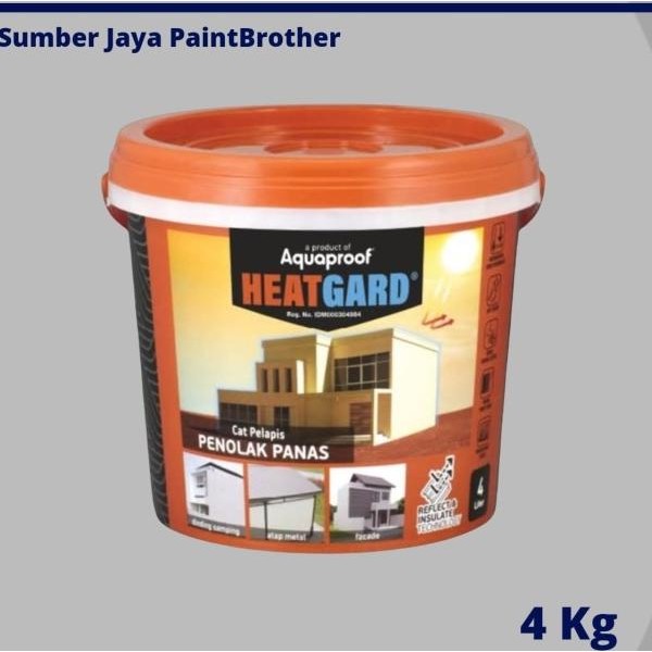 Heatgard Cat Pelapis Olak Anti Panas Bocor Aquaproof 4 Kg - Grey